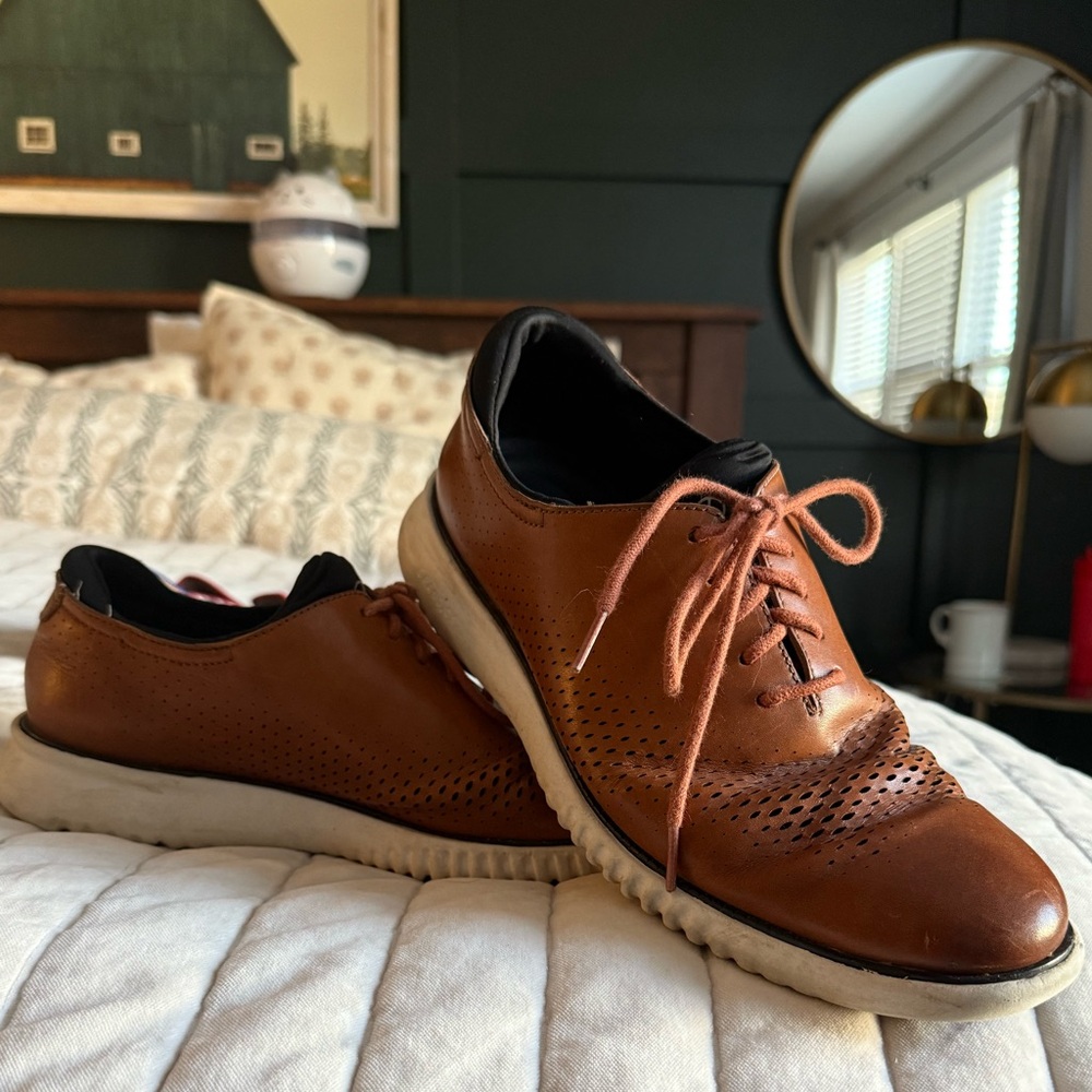 Men's 2.ZERØGRAND Laser Wingtip Oxfords - Size 9